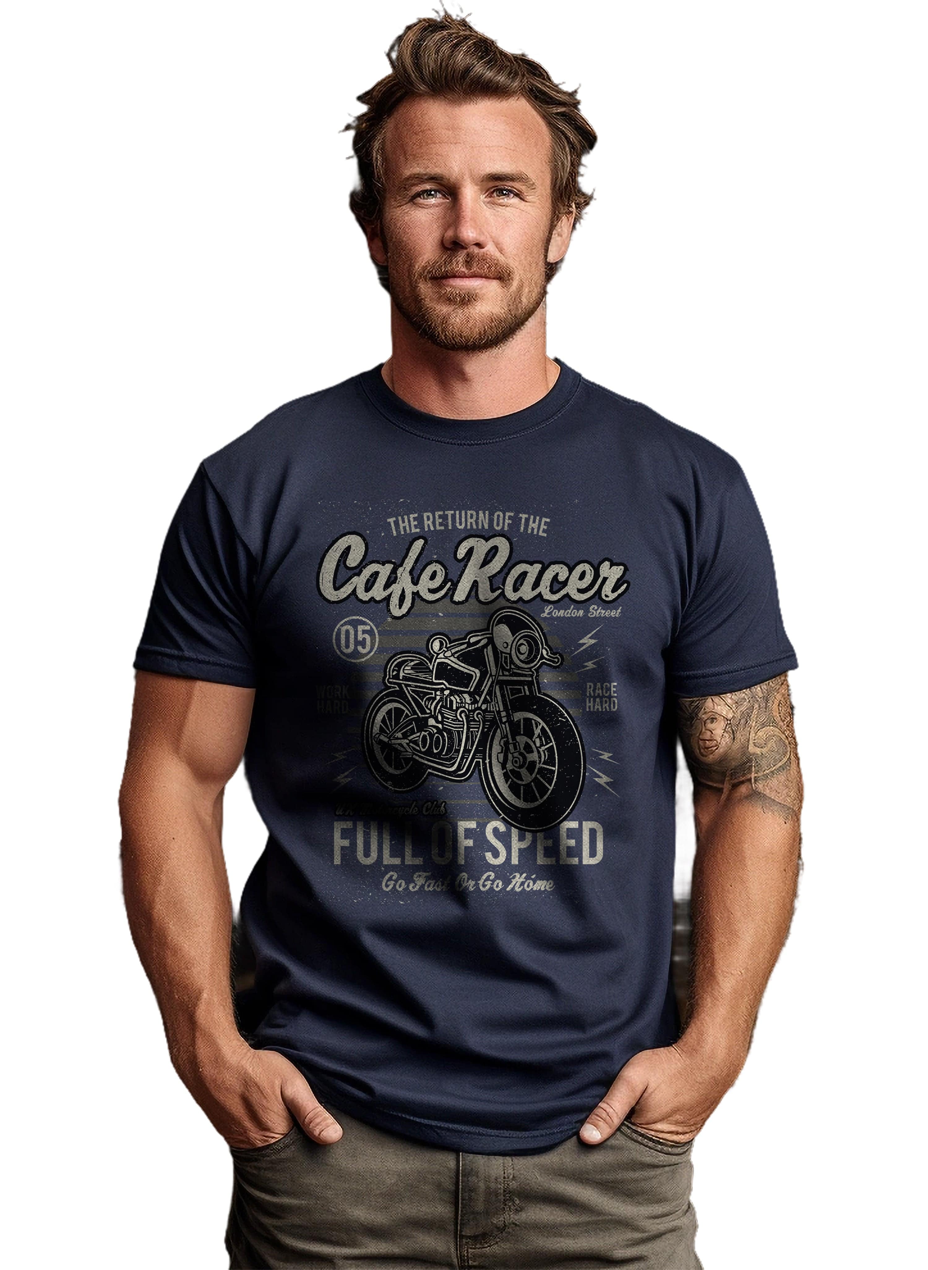 Biker Cafe Racer T-Shirt - Image 13