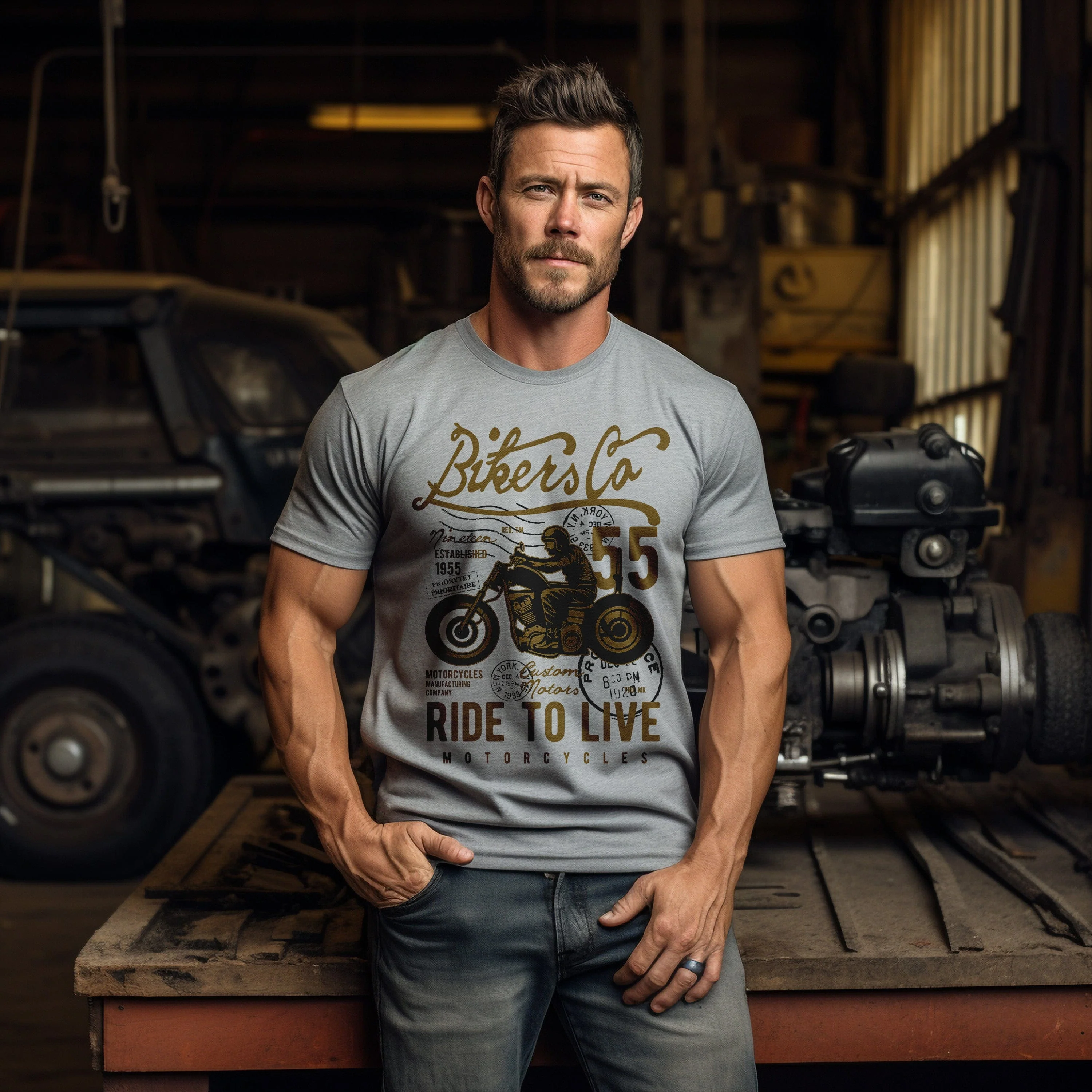 BIKER CO Ride 55 T-Shirt - Image 11