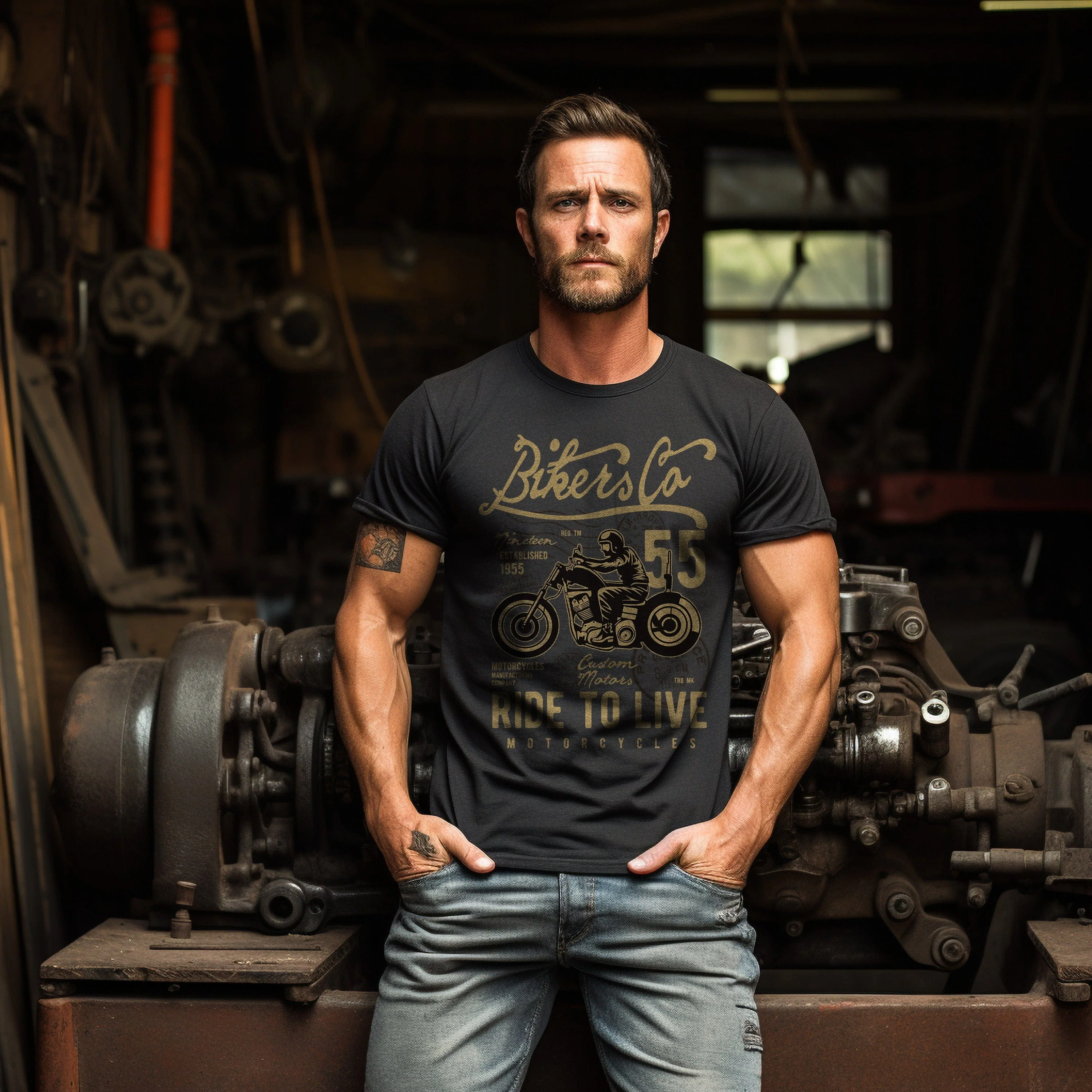 BIKER CO Ride 55 T-Shirt - Image 4