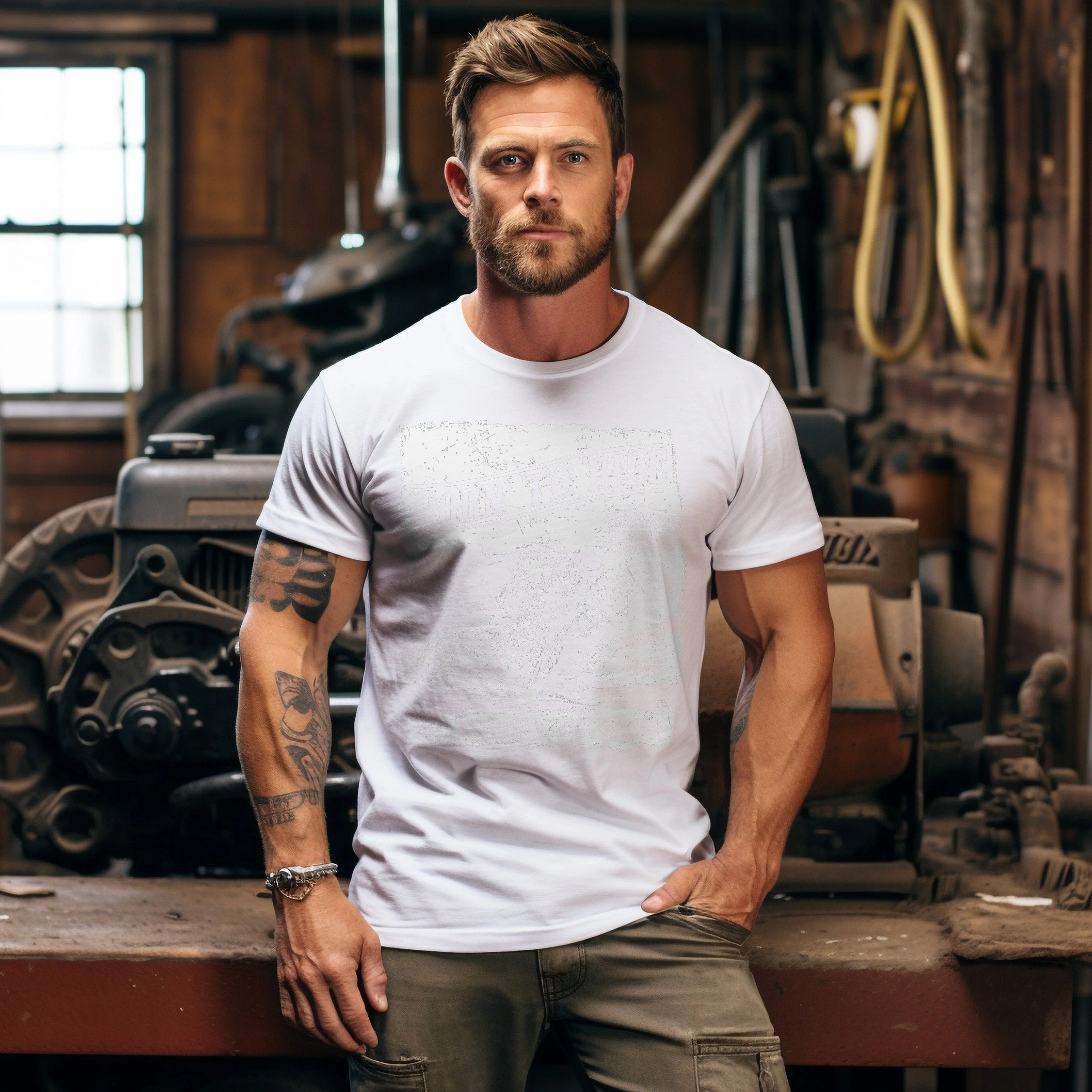 Bikers Born to T-Shirt - Image 23