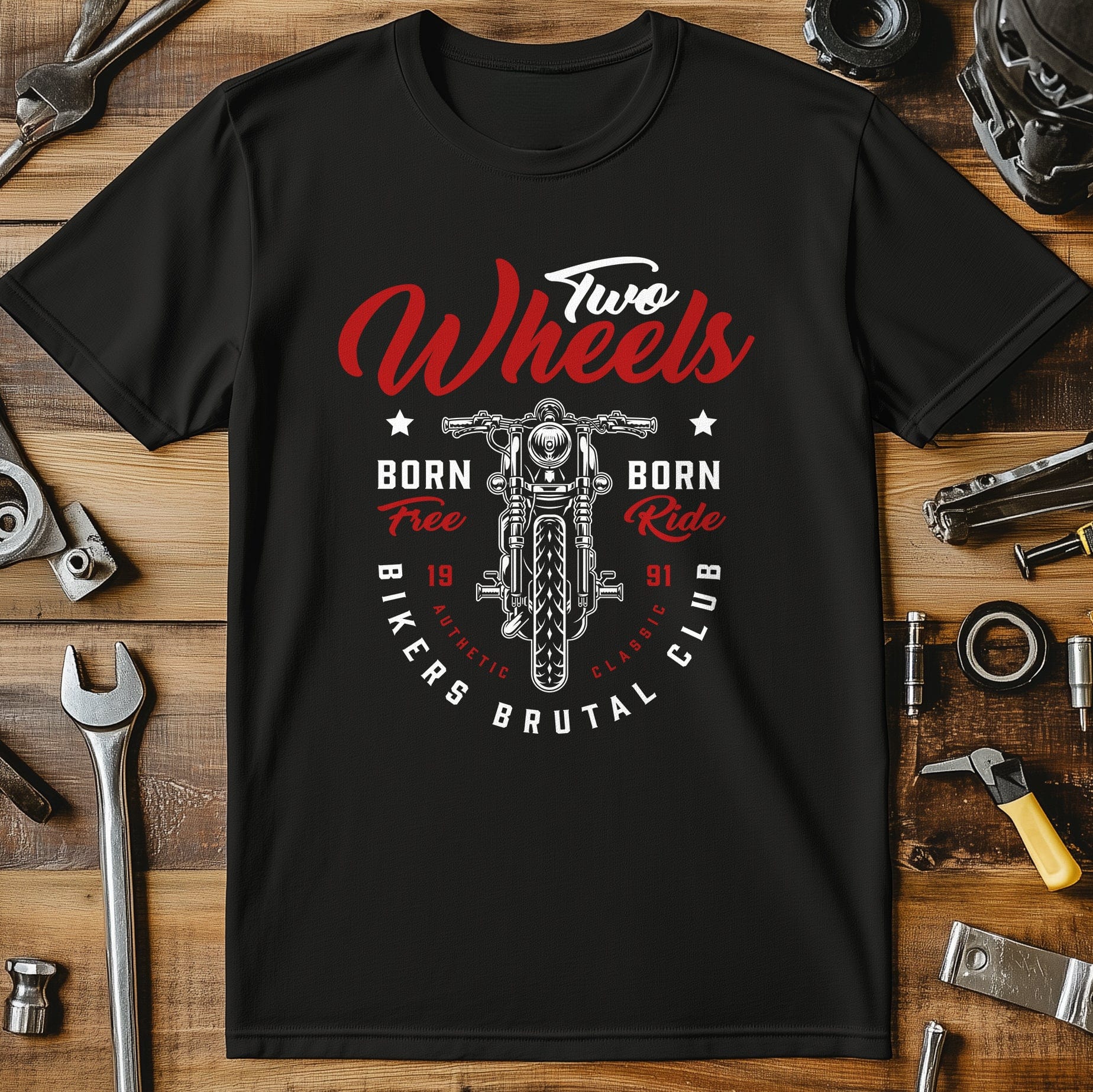 Born free Ride Vintage T Shirt - Image 5