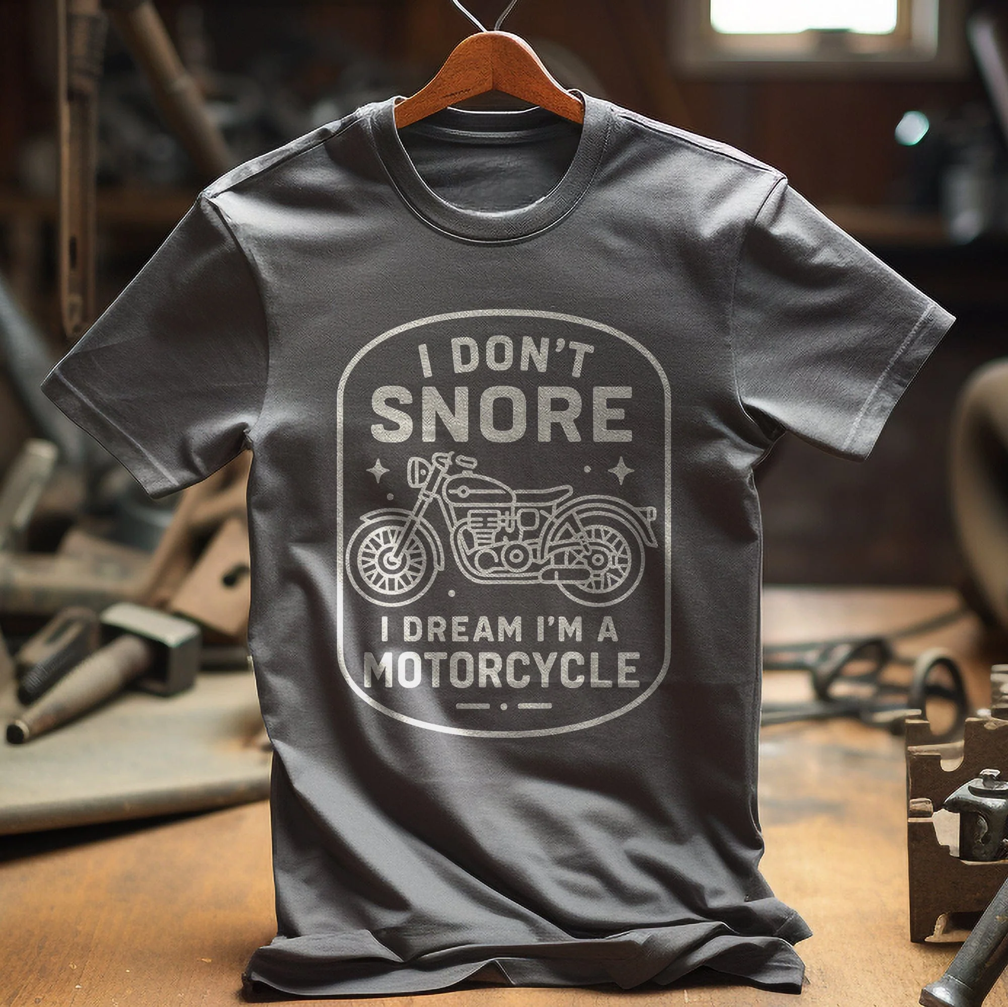 dont snore motorcycle 56 T Shirt - Image 6