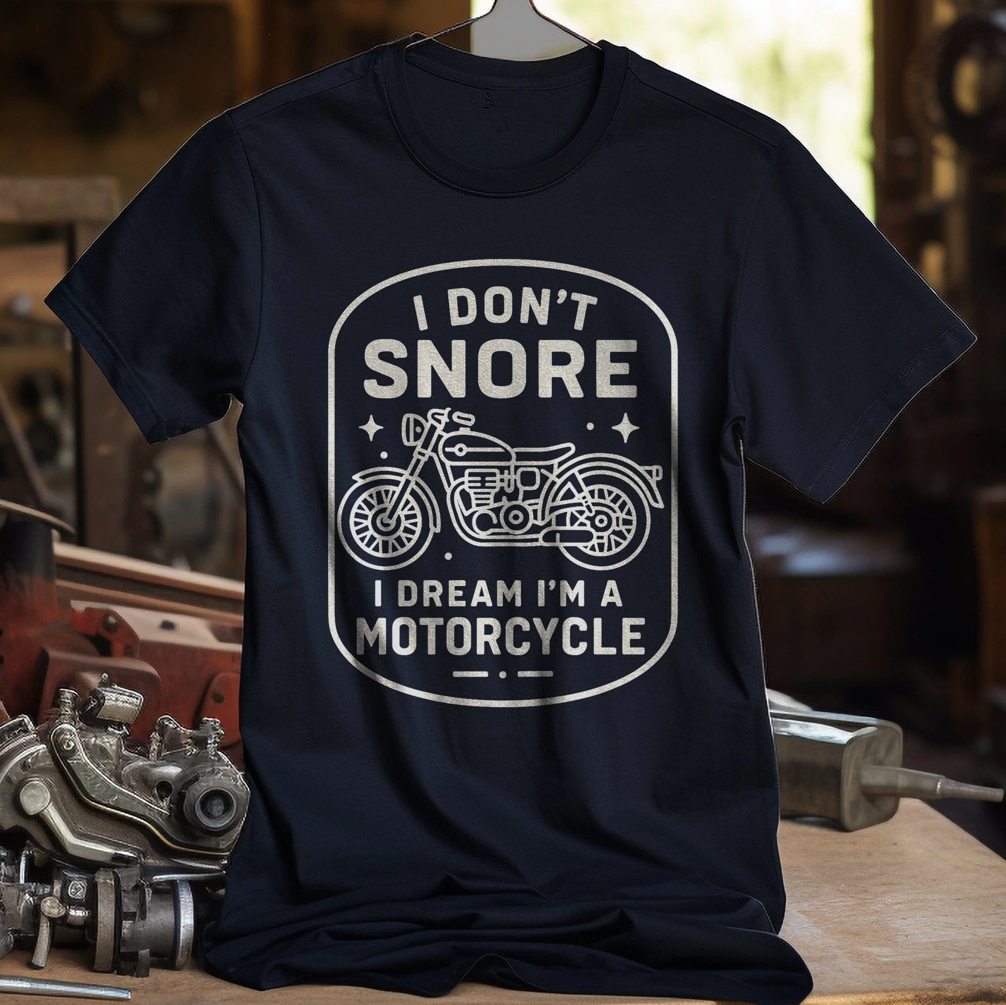 dont snore motorcycle 56 T Shirt - Image 7