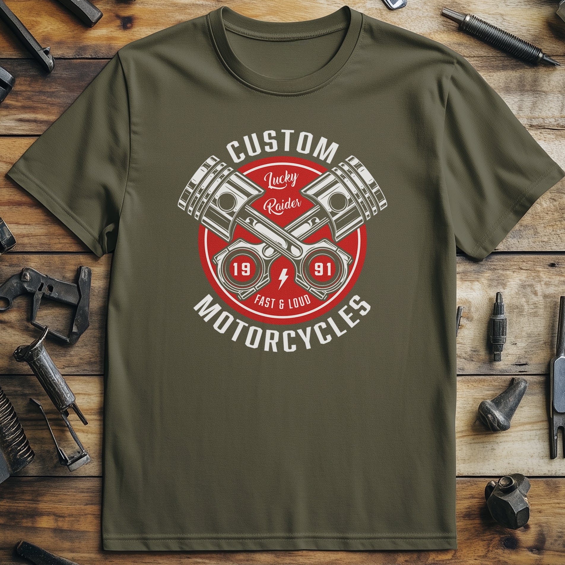 Lucky Rider Vintage T Shirt - Image 8