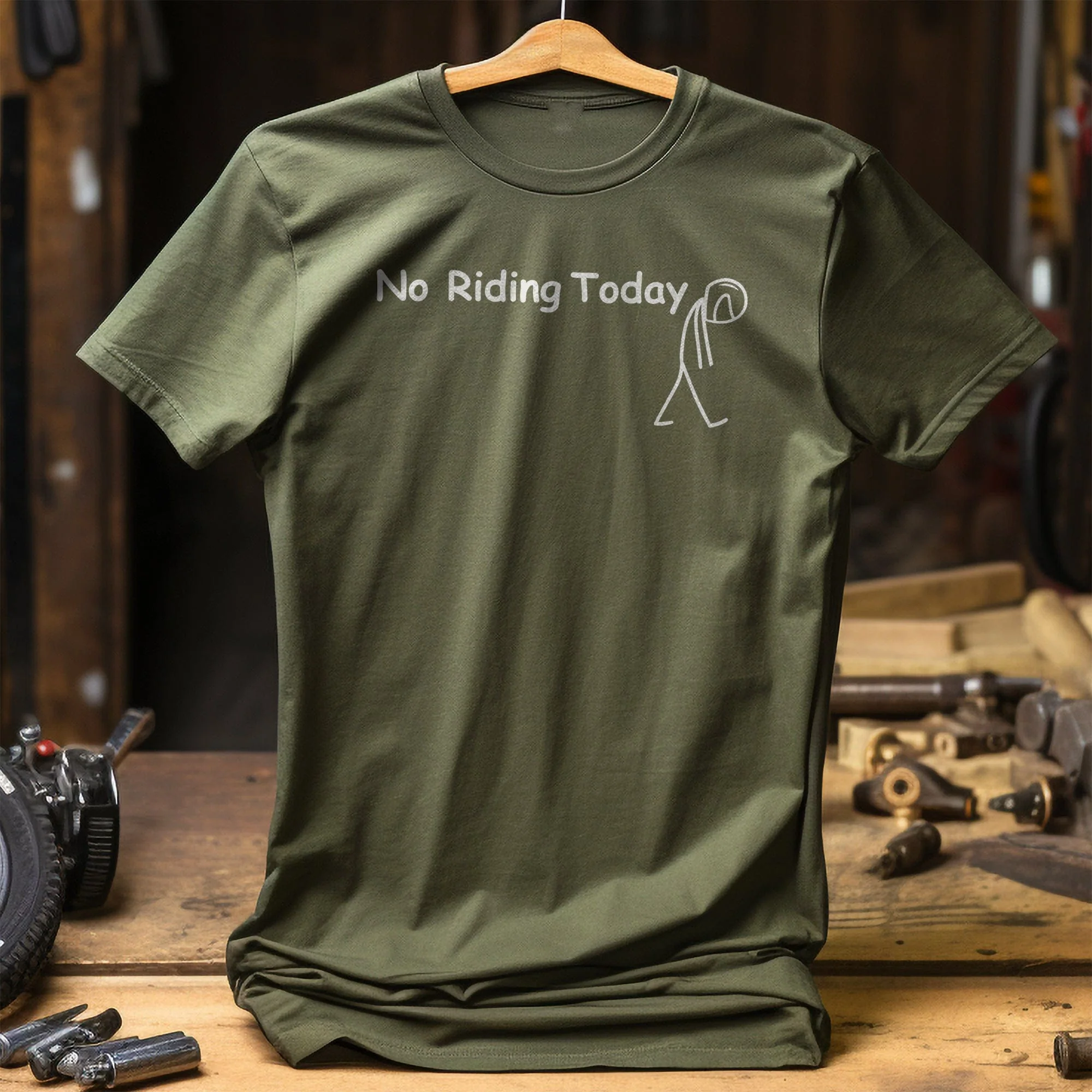 No Riding Today 2 T Shirt - Image 8