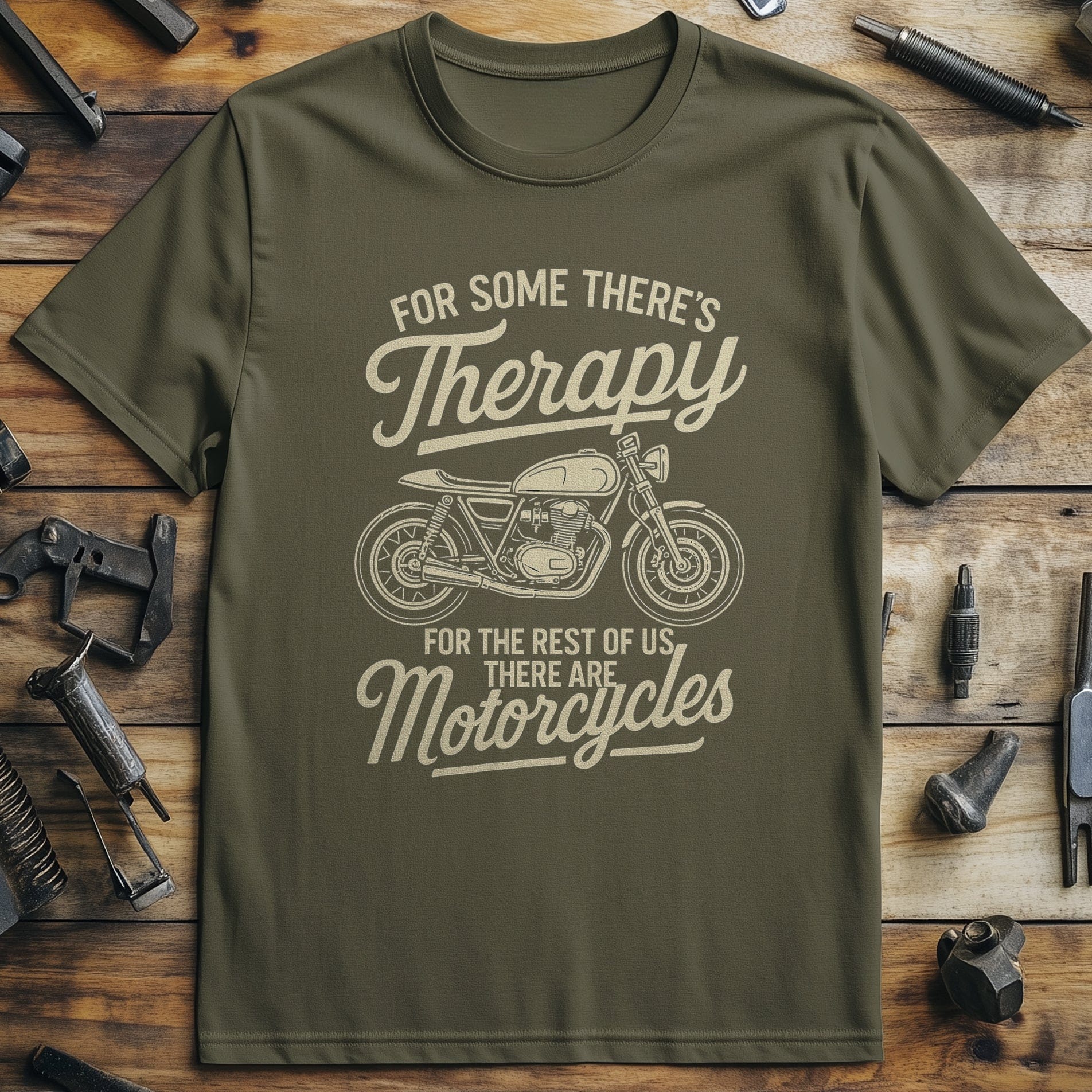 therapy motorcycle 88 T Shirt - Image 3