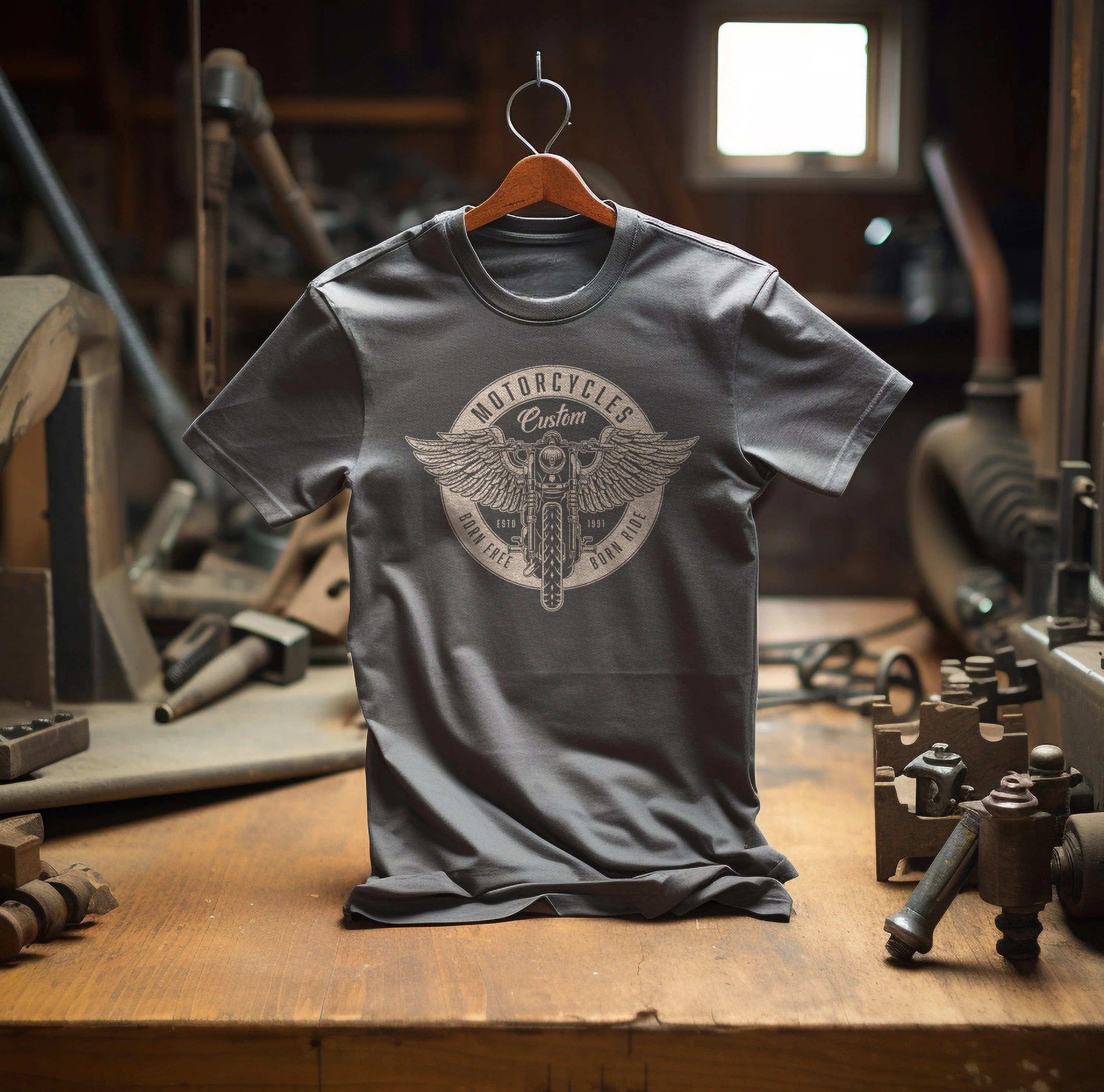 Wings Biker T-Shirt - Image 6
